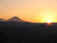 神奈川県立陣馬相模湖自然公園富士山